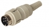 MAS 6100 wtyk kablowy z nakrętką (gwint M16x0.75), układ styków wg DIN 45322, Hirschmann, 930966517, MAS6100, WYPRZEDAŻ
